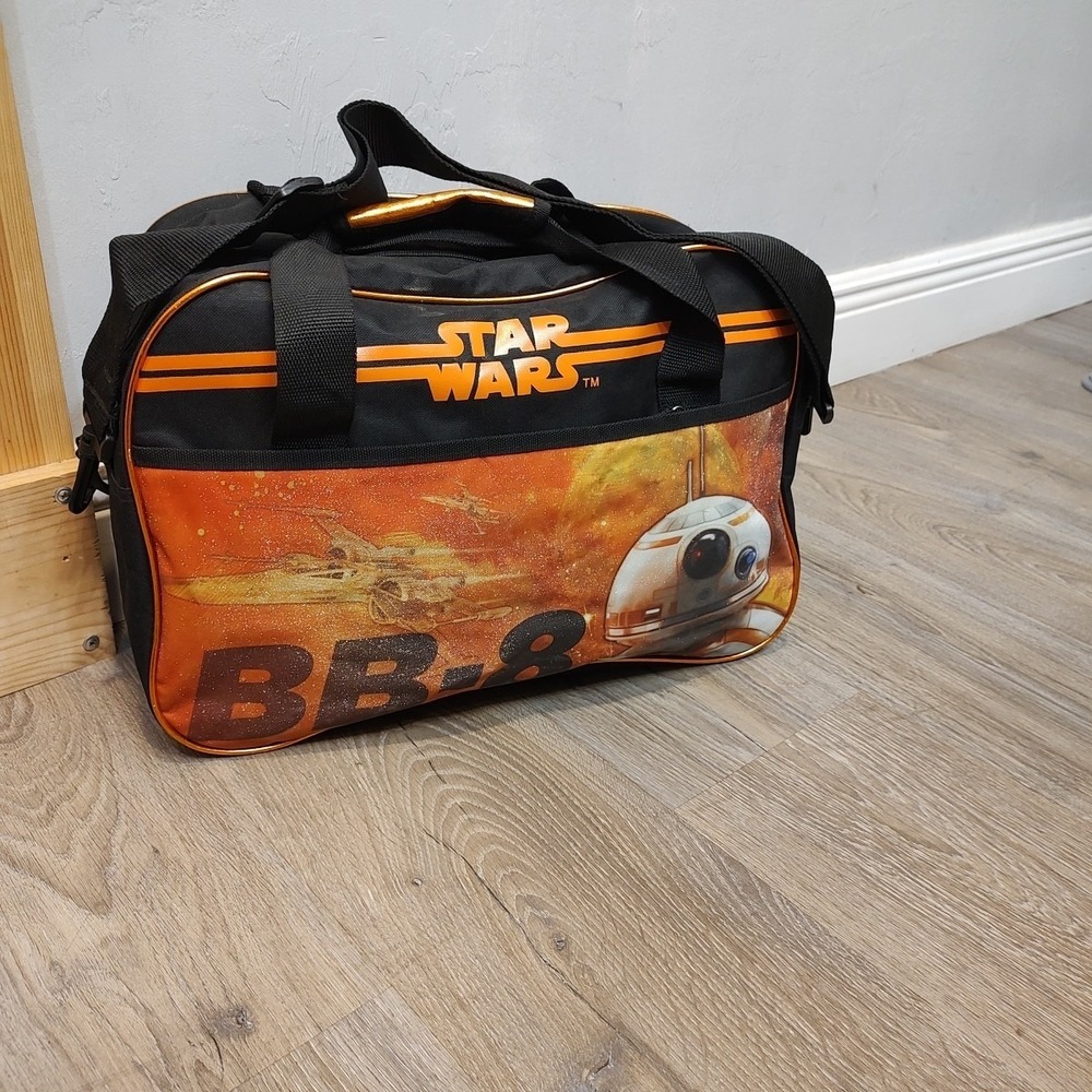 Star Wars Duffle BB 8 Orange Black‎ R2D2 Spaceships  Intergalactic Stud Bottom